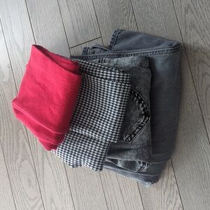 Bundle Of 4 Girls Jeans & Pants Houndstooth - Size 10-13 BNWOT
